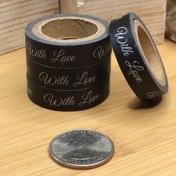 Other - 4 Rolls of Washi Tape With Love